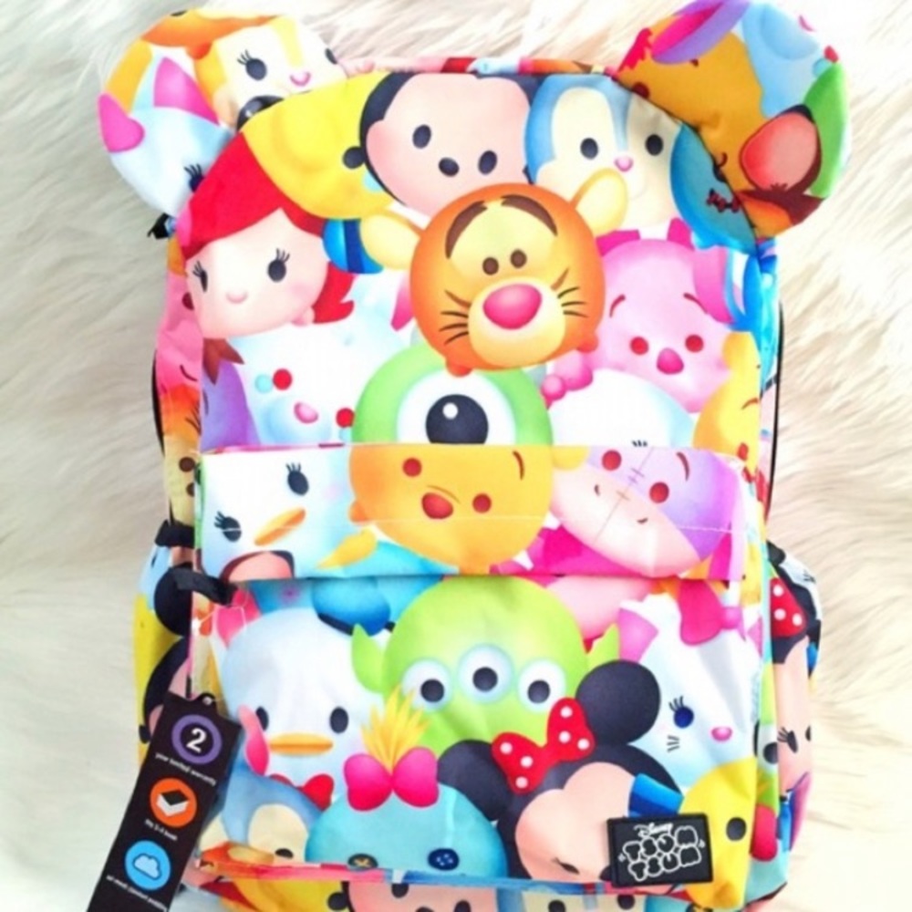 Disney Tsum Tsum 3D Ears Rainbow Backpack
